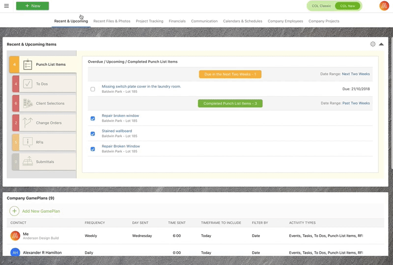 Construction Project Template Software UDA